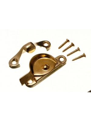 Window Fitch Fastener Catch Security Latch Brass Plated EB Steel