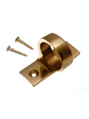 Window Shutter Sash Lift Ring Pull Solid Polished Brass + Screws