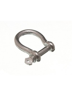 Bow Shackle Pin Chain Hitch Link 8mm Galvanised Steel