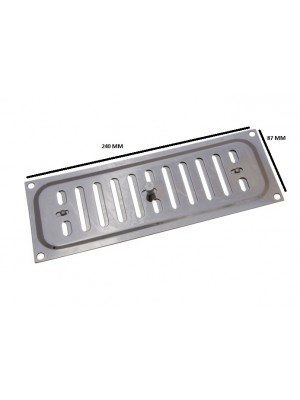 Bright Chrome Hit And Miss Vent Ventilation Grille Cover 9 X 3 Inch