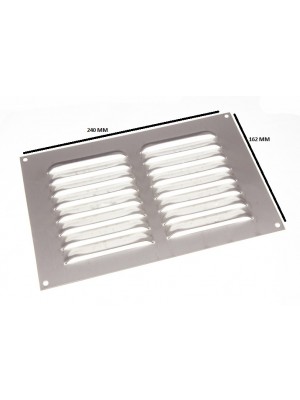 STAINLESS STEEL LOUVRED VENTILATION GRILLE COVER 9 X 6 INCH