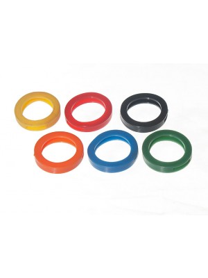 Mixed Colours Of Flexi Plastic Key Identifiers Caps