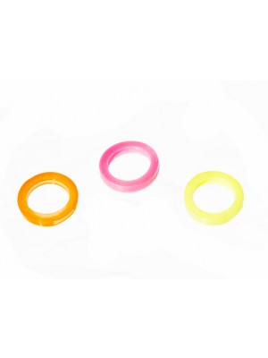 Mixed Colours Of Flexi Plastic Flourescent Key Identifiers Caps
