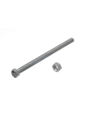 HEX BOLTS SET SCREW 4.8 GRADE M5 75MM BZP ZINC PLATED 