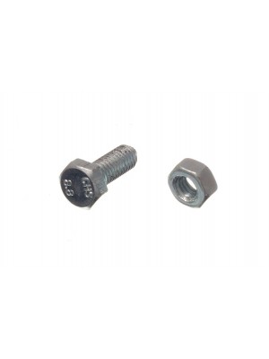 HEX BOLTS SET SCREW 4.8 GRADE M6 16MM BZP ZINC PLATED 