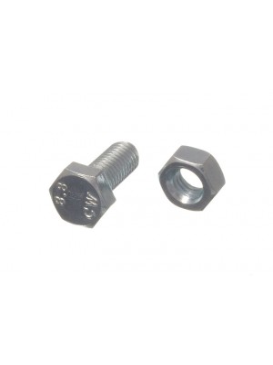 Hex Bolts Set Screw 4.8 Grade M8 20mm BZP Zinc Plated 