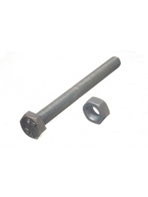 Hex Bolt Set Screw 4.8 Grade M10 100mm BZP Zinc Plated 