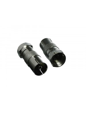 Satelite Co Axial Aerial Connector F Female - Coax Adaptor Joiner