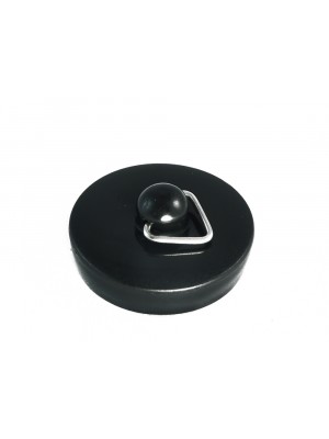Black Plastic Basin Sink Bath Plug Stop Stopper 1 1/2 Inch 38mm