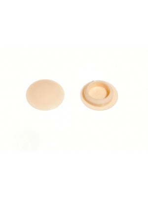 Plastic Screw Finishing Caps Push On Fit 10mm White