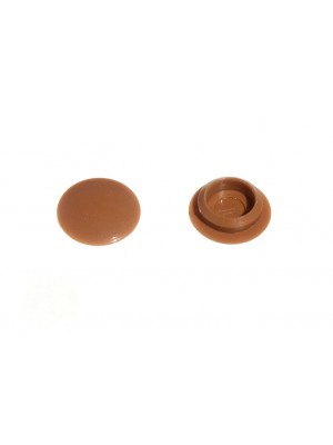 Plastic Screw Finishing Caps Push On Fit 10mm Beige