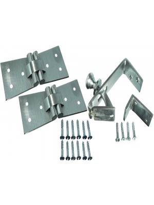 SET OF A COUNTERFLAP LATCH WITH 2 BACK FLAP HINGES PER SET + SCREWS