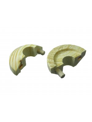 Pine Pipe Rose Radiator Collar Ring Solid Wood For 15mm Pipework 