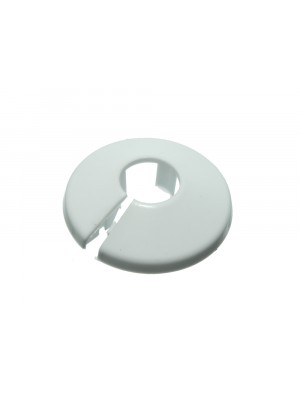 White Plastic Pine Pipe Rose Radiator Collar Rings Fits 15mm Pipe 