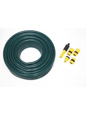 75 Metre Garden Hosepipe With Set Of 5 Hozelock Compatible Connectors