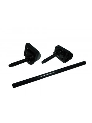 Toilet Seat Fitting Kit Modern With Black Rods Full Set