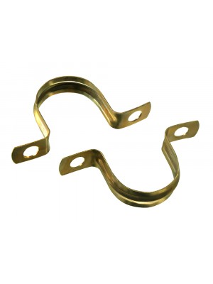 Copper Plumbers Pipe Clips Saddle Band Fixing For 22mm Pipework