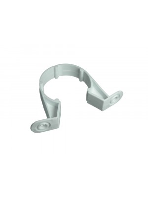 Pipe Clips White Saddle Waste Pipe Brackets 32mm 1 1/4 Inch Plastic
