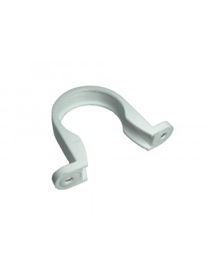 Pipe Clips White Saddle Waste Pipe Brackets 40mm 1 1/2 Inch Plastic