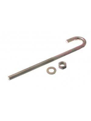 Hook Bolt Fixings M8 X 160mm Zy Zinc Plated Rust Resistant