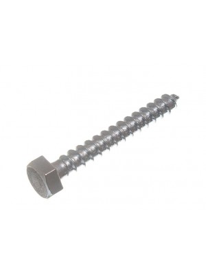 Hexagon Hex Head Coach Screw BZP Zinc Plated Steel Fixing M10 X 75mm