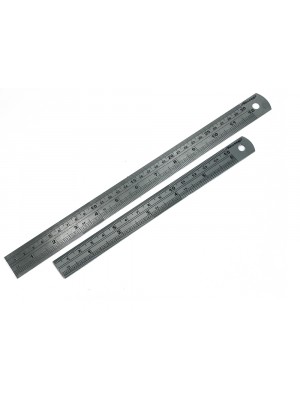 Neilson 2 Piece Steel Ruler Set 12 In 300mm + 6 Inch 150mm