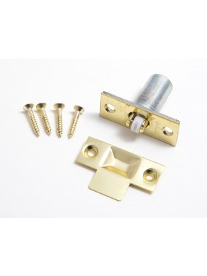 Premium Quality Adjustable Roller Catch EB Brass Plated Steel