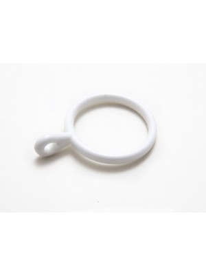 Curtain Pole Rod Rings Fixed Eye Color White Plastic 25mm Id 33mm Od