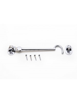 Cabin Hook And Eye 6 "  150mm Gate Door Latch Chrome With Screws