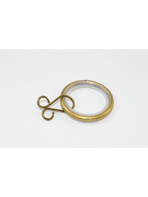 Silent Curtain Rod Rings Loose Eye Antique Effect Id 25mm - Od 32mm