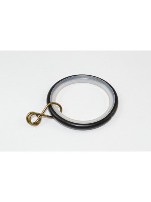 Curtain Rod Rings Silent Type Loose Eye Black Id 35mm - Od 42mm