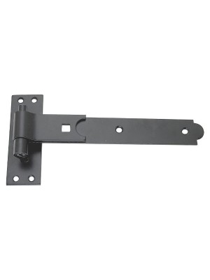 Flat Hook & Band Shed Door Hinge Steel Black 250mm X 38mm X 4.5mm