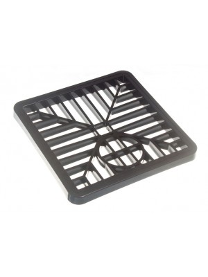 Gulley Grid Drain Cover Lid Black Pvc 6 Inch 150mm Square Leaf Cover
