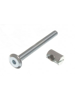 Barrel Nuts 14mm And 4 X Bolts M6 X 60mm For Cots Beds
