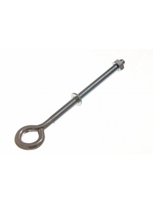 Eye Bolts With Nuts & Washers M8 X 150mm Fully Threaded BZP