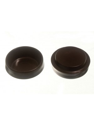 Castor Cups Floor Protector Gliders Small Brown 45mm