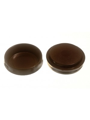 Castor Cups Floor Protector Gliders Large Brown 60mm