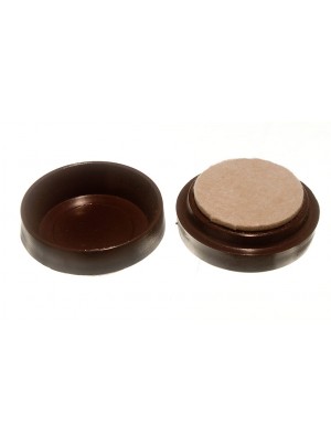 Castor Cups Floor Protector Gliderslarge Brown With Felt Pads 60mm