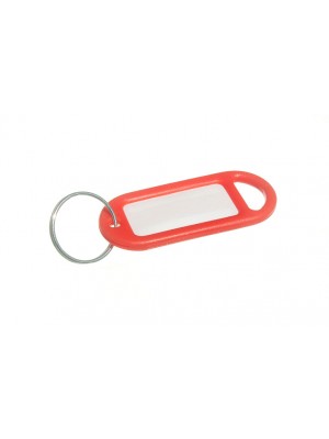 Key Ring And Identity Card Tag Red