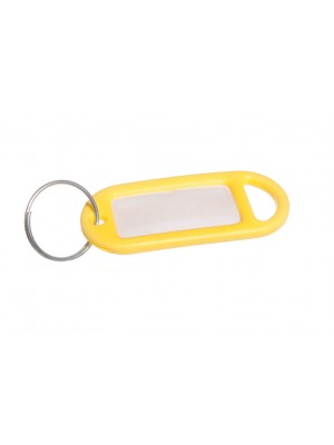 Key Ring And Identity Tag Card Yellow