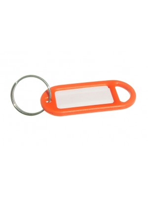 Key Ring And Identity Card Tag Orange