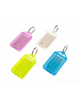 Pack Of 5 Diferent Coloured Large Identity Key Tags