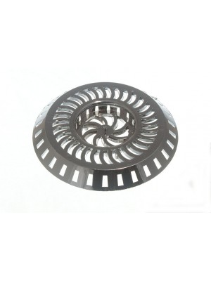 Shower Sink Strainer Anti Clog Hair Waste Trap Chromed Plastic 80mm