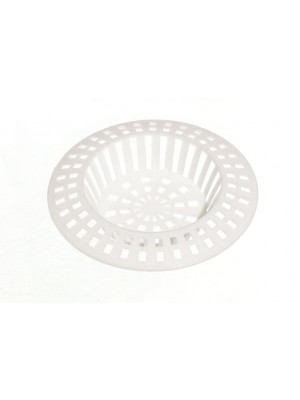 Bath / Sink Strainers Anti Clog Hair Waste Trap White Plastic 70mm