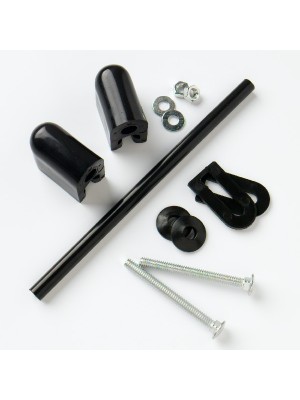 Toilet Seat Fitting Kit Classic With Black Hinges