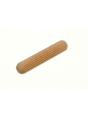 Wooden Dowels Hardwood Grooved Fluted Wood Pins M6 X 40mm