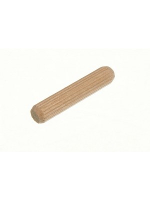 Wooden Dowels Hardwood Grooved Fluted Wood Pins M6 X 30mm