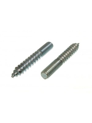 Dowel Furniture Screws, Wood To Metal Double Ended 5mm X 25mm BZP