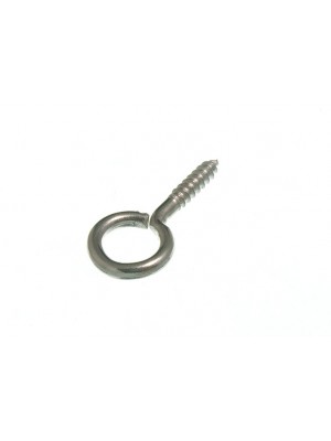 Curtain Wire Screw In Hooks 23mm X 2mm NP Bright Steel