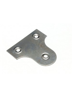 Glass / Mirror / Picture Hanging Plate Bracket CP Unslotted 50mm